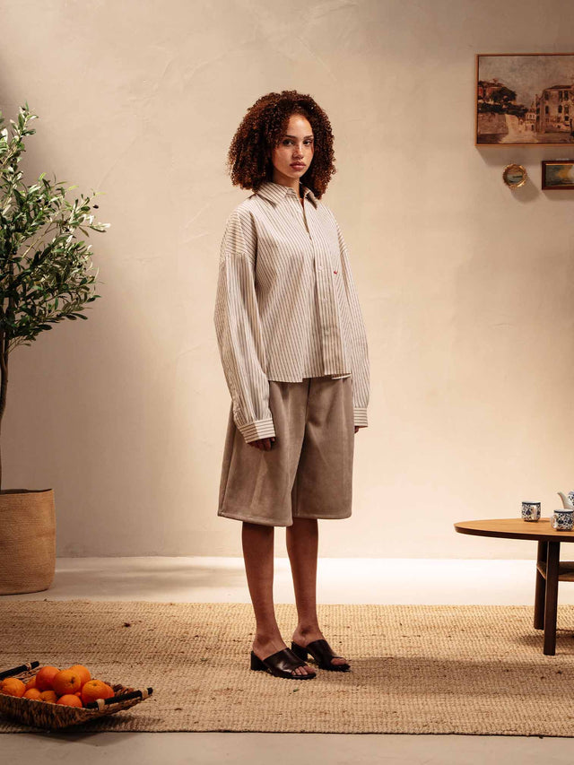 'VELA' PLEATED SHORTS